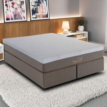 Imagem de Colchão Casal Nuvellê com Molas Ensacadas 158x198 Cinza - Colchões Kappesberg