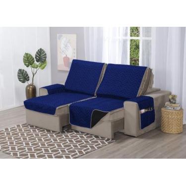 Imagem de Capa de Sofá Retrátil Protetor 4 Lugares 2,20m de Assento Dupla Face D