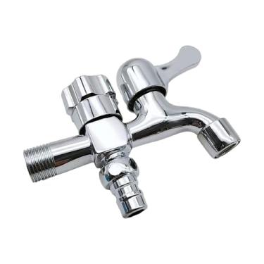 Imagem de Fenteer para máquina de lavar roupa, pia, de água, de saída dupla para interface de 4 pontos para