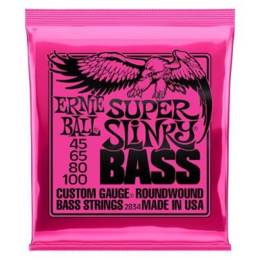 Imagem de Encordoamento 045-100 Baixo 4 Cordas Super Ernie Ball Niquel - 4683