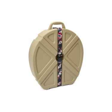 Imagem de Cofre de pratos rolante de 55,88 cm. Estojo rígido com 6 divisórias acolchoadas. Capacidade de retenção de pratos de até 9 pratos DGCASE DARUMA (bronze, 22-01A pol)