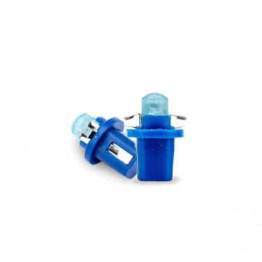 Imagem de Lampada Led Pingo Com Soquete B8 Tarponn 5d-t5-cob 12v Azul
