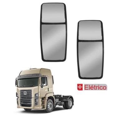 Imagem de Par Espelho Retrovisor p VW Euro 5 Bifocal Convexo Elétrico - Fabbof