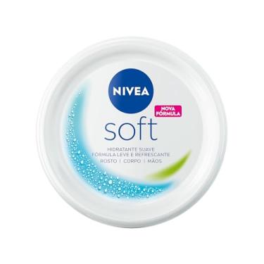 Imagem de NIVEA Creme Hidratante Soft 97g, Hidratação Suave 48h, Fórmula Leve e Refrescante, Rápida Absorção, Corporal e Facial