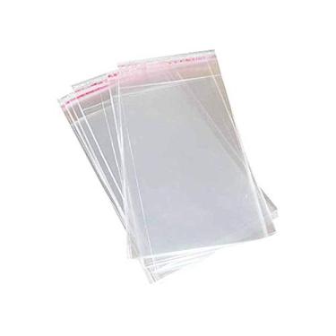 Imagem de Saco Adesivado, Transparente, 9 cm x 13 cm e 3 cm de Aba, Vabene