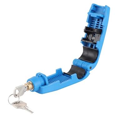 Imagem de Trava de Motocicleta, Trava de Trava de Scooter Anti -roubo de Motocicleta Guidão de Punho de Trava Antitheft Fit for Escooter ATV Motorbike (Azul)