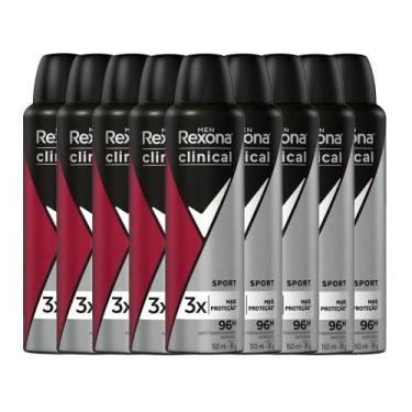 Imagem de Kit Desodorante Antitranspirante Aerosol Rexona Clinical Men Sport 150