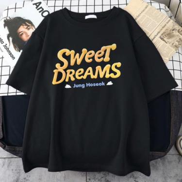 Imagem de Camiseta Sweet Dreams Hope Aesthetic Unissex - sneko, Preto, P