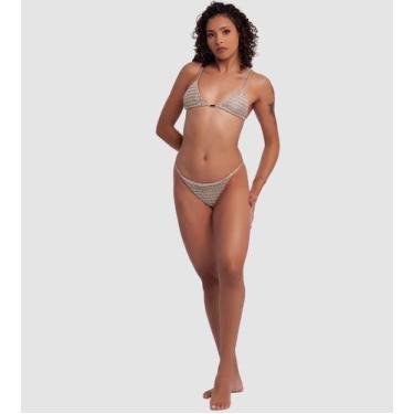 Imagem de Biquíni Cortininha De Crochet Com Calcinha Ajustável Fina - Aruna Sun,