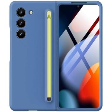 Imagem de Capa protetora à prova de choque para Samsung Galaxy Z Fold 7 com caneta S Pen e protetor de tela integrado, compatível com carregamento sem fio MagSafe, capa protetora à prova de choque para Samsung