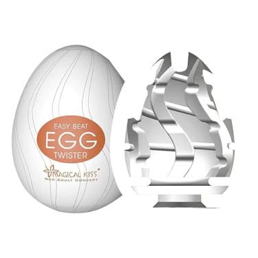 Imagem de Magical Kiss Egg Masturbador Masculino, 6 Texturas Diferentes, Branco (TWISTER)