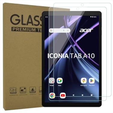 Imagem de AKNICI Pacote com 2 protetores de tela de vidro temperado para tablet Acer Iconia Tab A10-21-A43P / A10-21-A7RM / A10-21-A0T7 de 10 polegadas, protetor de tela de dureza 9H ultra transparente