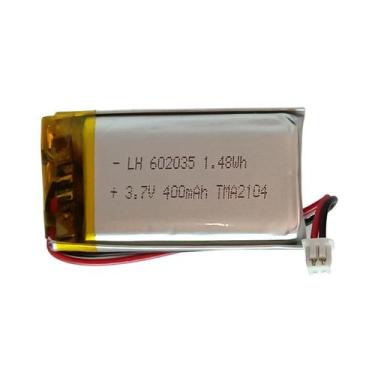 Imagem de Bateria Recarregável Li-polimero 3,7v 400mah 6x20x35mm - rontek