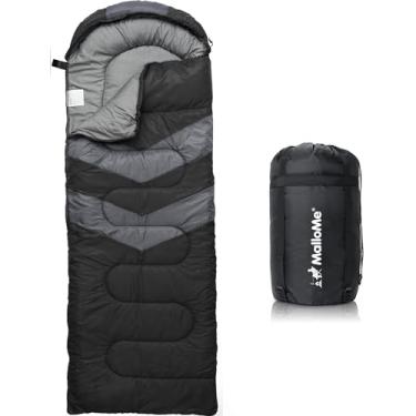 Imagem de MalloMe Sacos de dormir para adultos, clima frio e quente - Mochilão, acampamento, saco de dormir para crianças de 10 a 12 anos, meninas, meninos - acessórios de equipamentos essenciais para