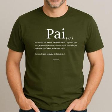 Imagem de Camiseta Pai Significado Dicionario Masculino Gola Redonda 100% Algodã