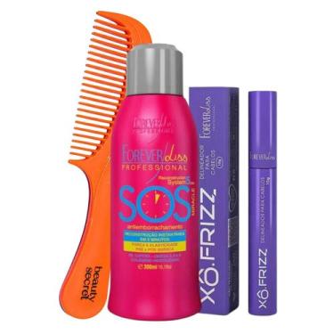 Imagem de Kit Forever Liss Sos Modelador Xo Frizz Pente Beauty Secret