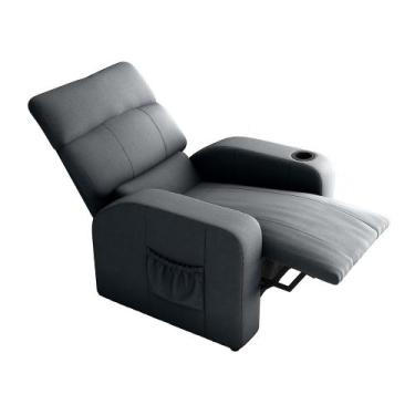 Imagem de Poltrona do Papai Reclinável Mx-67 Pulse Suede Cinza - Loja Sheep