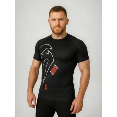 Imagem de Camisa De Compressão Rashguard Venum Black Belt Dark M/C, P