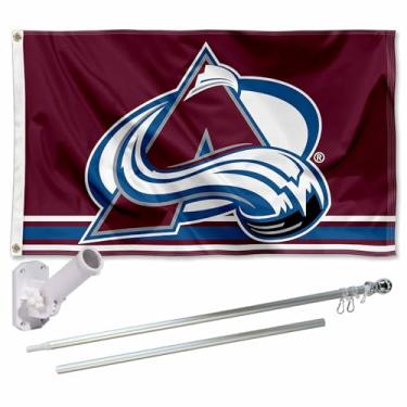 Imagem de Conjunto de mastro e suporte para bandeira de Avalanche Colorado WinCraft