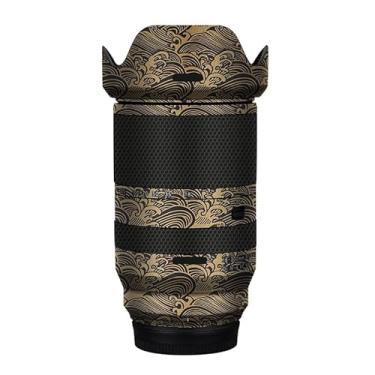 Imagem de Adesivo protetor de câmera de película de vinil para lente para Tamron 18-300 mm F3.5-6.3 adequado para Fuji Mount Acessórios de fotografia 18-300 (ouro onda)
