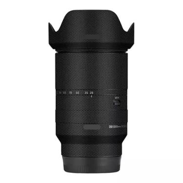 Imagem de Adesivo de câmera antiarranhões com tampa de lente para Tamron 28-200 mm adequado para Sony Mount película protetora protetor de corpo decalque 28-200 (preto matriz)