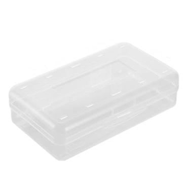 Imagem de MYSXN Estojo de plástico para lápis, caixa de grande capacidade, caixa escolar para estudantes adolescentes, material escolar, lápis, giz de cera, adesivo, cosméticos, armazenamento (transparente)