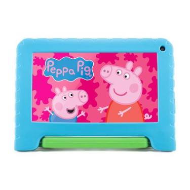 Imagem de Tablet Infantil Peppa Pig 32GB + Tela 7 pol + Case + Wi-fi + Android 11 (Go edition) + Processador Quad Core Multi - NB375OUT [Remanufaturado] NB375OUT