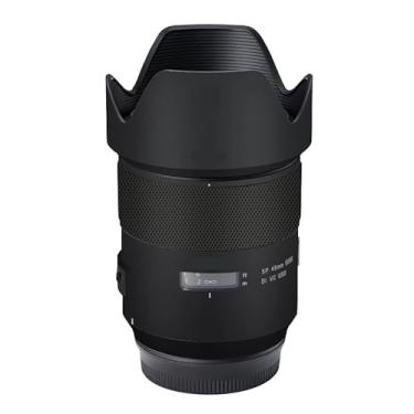 Imagem de Adesivo de lente de câmera antiarranhões para Tamron SP 45 mm F1.8 adequado para Canon EF Mount Coat Wrap película protetora de corpo protetor capa de pele 45 1.8 (preto fosco)
