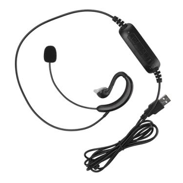 Imagem de lyrlody Fone de Ouvido Com Gancho de Ouvido, Fone de Ouvido USB Com Microfone, Notebook de Computador Earhook Earbuds para Jogos de Negócios Em Casa e Escritório, Adequados para