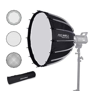 Imagem de FEELWORLD Fsp60 V2 60 Cm 23,6" Softbox Parabólico Portátil Para Fl125D Fl125B Fl225D Fl225B E Outras Luzes De Estúdio Vídeo Com Montagem Bowens