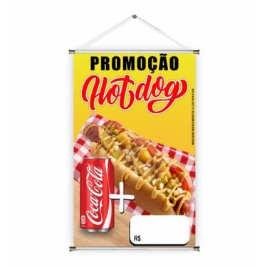 Imagem de Banner pronto Cachorro Quente BA 216 medida 45x70 cm arte pronta