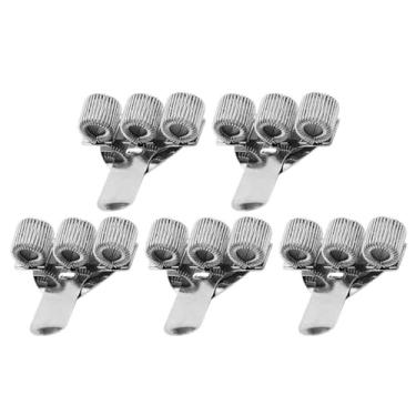 Imagem de Suporte de caneta de bolso com 5 peças, suporte de caneta de metal triplo com clipe de bolso para prancheta de notebook