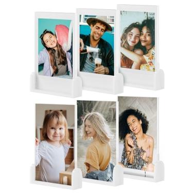 Imagem de Janaden Moldura Polaroid pequena, moldura Instax 5,5 x 7,5 cm para Fujifilm Instax Mini, molduras Polaroid fofas para fotos pequenas, tamanho carteira, suporte para tela de mesa de filme instantâneo