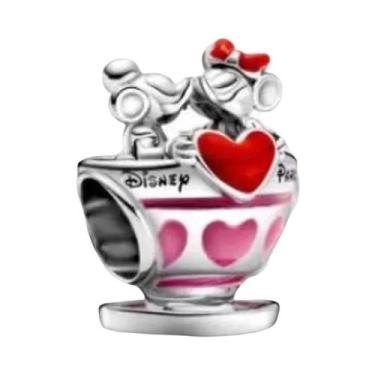 Imagem de Disney Mickey Minni Marie Gato Ponto Contas Encantos Para Pulseira De 