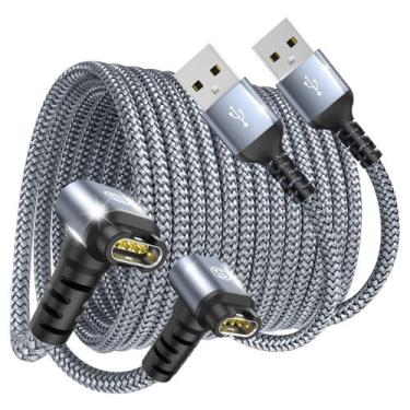 Imagem de Pacote com 2 cabos de carregador de 1,2 m para Garmin Vívoactive 5 4s 