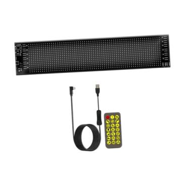 Imagem de Milageto Painel da matriz LED de carro 5V Efeito colorido USB IP65 Texto flexível da tela flexível DIY Texto de animações para festival para festas