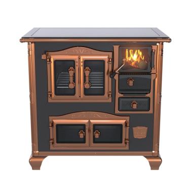 Imagem de Fogao a Lenha Venax n 1 Princess Premium Preto Rose Gold SE