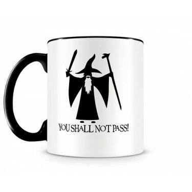Imagem de Caneca You Shall Not Pass Preta (ATG5180) - Geek Premiere