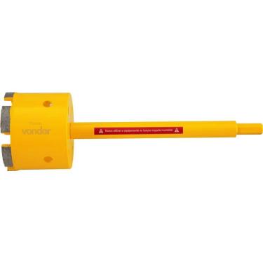 Imagem de Serra Copo Diamantada 70mm Com Haste Para Alvenaria Vonder