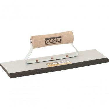 Imagem de Desempenadeira Aço Lisa 9,5x30cm Madeira Fechado Bo Vonder