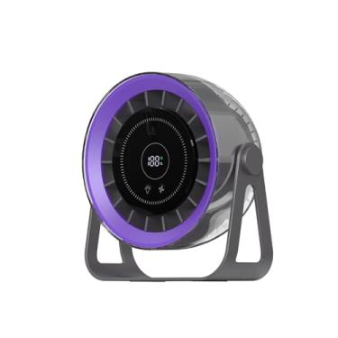 Imagem de VASIVO Ventilador de mesa USB pequeno, 4000 mAh, ventiladores de mesa portáteis pessoais recarregáveis com visor digital de LED para quarto de ofice, acampamento, viagem, circulação de ar para