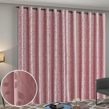 Imagem de Cortina Atena 3m x 2,80m Jacquard Semi Blackout Estampado - Paulo Ceza