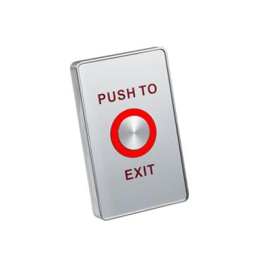 Imagem de IP65 Piezoelectric Push Release Out Unlock Exit Button Switch Sensor W/LED Light