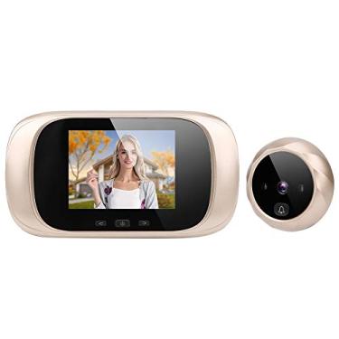 Imagem de Visualizador de olho mágico digital para câmera de porta frontal com campainha de apartamento Eye The Building, kits 7.1 cm TFT LCD Visualizador de porta visual IR visão noturna câmera de