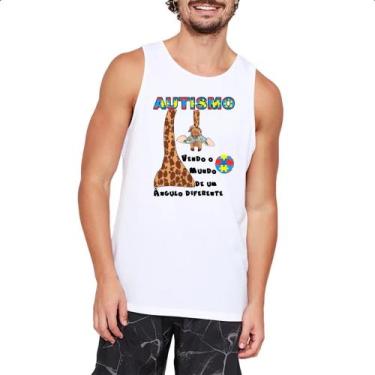 Imagem de Camiseta Regata Autismo vendo o mundo de um angulo diferente - Alearts