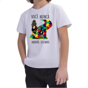 Imagem de Camiseta Infantil Autismo Voce nunca andara sozinho Mae - Alearts, 10