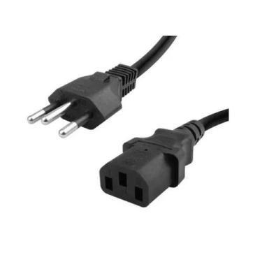 Imagem de Cabo de Força para PC, Monitor, Fonte  e TV 3x0,75mm 1,5mts - DUALLUX