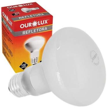 Imagem de Lâmpada Refletora Fosca Grande Spot R80 100w 220v E27 - OUROLUX, 220V