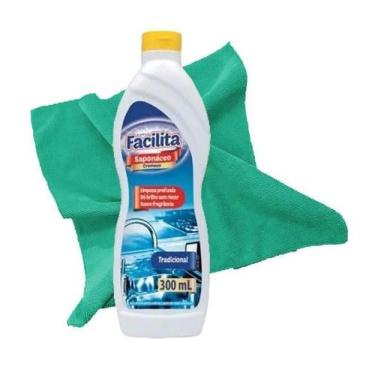 Imagem de Saponáceo Cremoso Limpeza Aço Inox Cromado 300Ml Tradicional - Audax