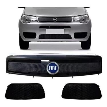 Imagem de Grade Radiador + Moldura Milha Palio Siena Siena G3 2004/... - MUTKIT
